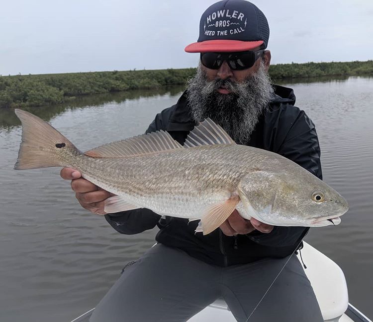 Don Alcala Fly fishing for redfish in Corpus Christi