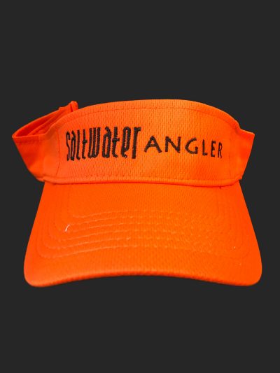 Saltwater Angler Orange and Black Visor