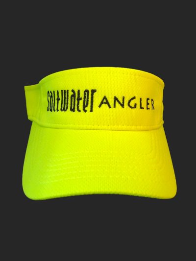 Saltwater Angler Neon Yellow and Black Visor