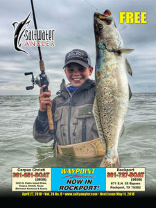 Saltwater Angler Fishing Magazine April 27th featuring Baffin Bay trout