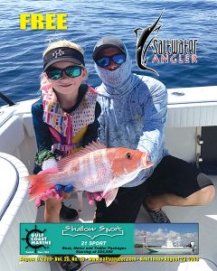 Faith Halford with a Red Snapper in Rockport