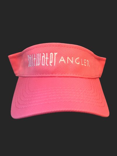 Saltwater Angler Pink and White Visor