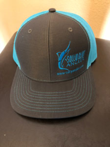 Saltwater Angler Hat Charcoal Blue