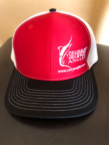 Saltwater Angler Hat Red White