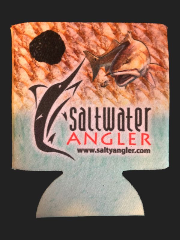 Saltwater Angler Teal Redfish Koozie