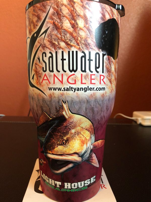 Saltwater Angler Red RTIC Insulated Cup