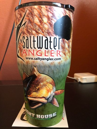 Saltwater Angler Yellow RTIC Insulated Cup