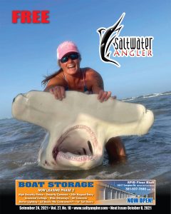 Jen Merchant with an 11 foot 6 inch Greater Hammerhead