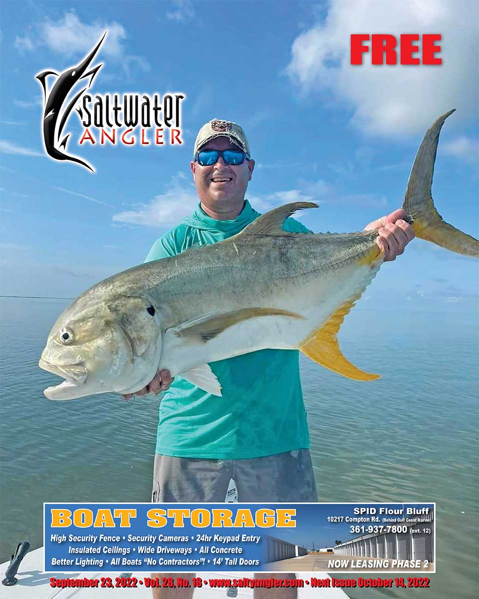 Eric Brunkenhoefer fishing with Capt. Kevin Godsey. Emmords flats in Corpus Christi. Caught on a new Penny Gulp, sight casting. 48" 38lbs on light tackle.