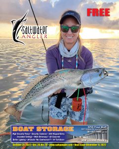 Erica Hirsh in the Port Mansfield area with a nice speckled trout. CPR.