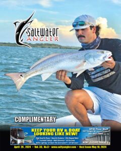 Noah Elizondo caught this nice redfish on a 5" Pearl/White D.O.A. while drifting Night Hawk.