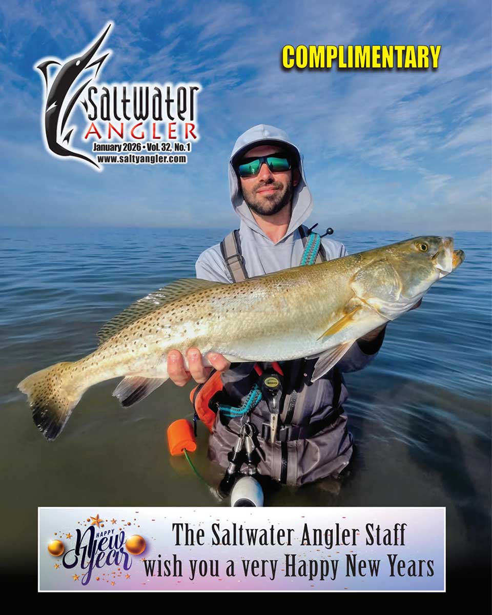 Russel Edgerton, the reel tech at Roy's Bait and Tackle for over six years. Pictured here with a real beauty of a trout.
